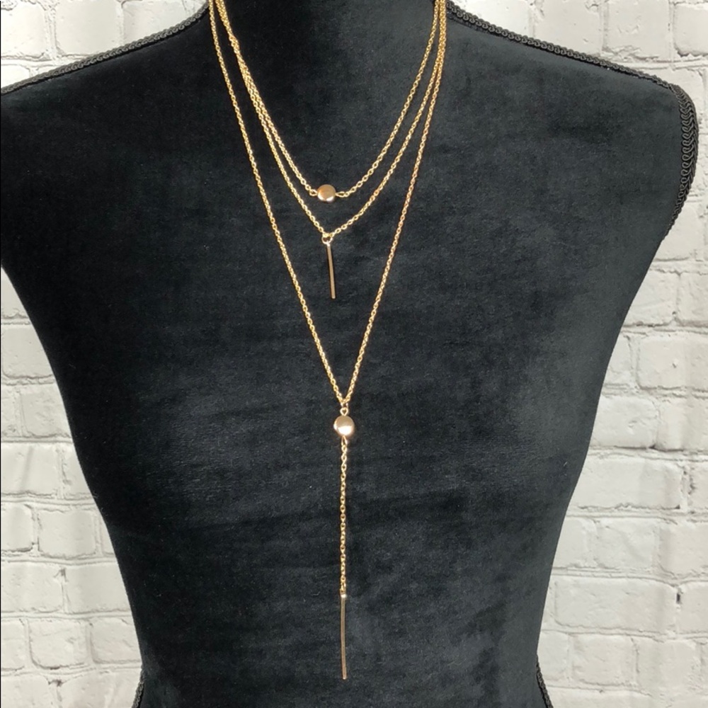 Boho three layered necklace